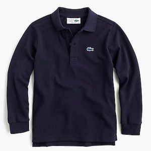 Kids' Lacoste® for J.Crew long-sleeve polo shirt